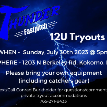 Thunder 12U Tryouts