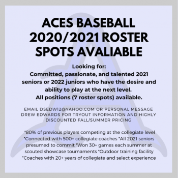 Aces 18U Edwards Fall/Summer 2020-2021 Tryouts