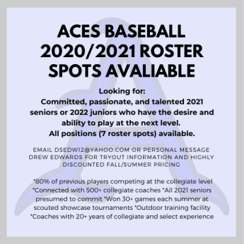 Aces 18U Edwards Fall/Summer 2020-2021 Tryouts