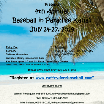Baseball in Paradise Kauai