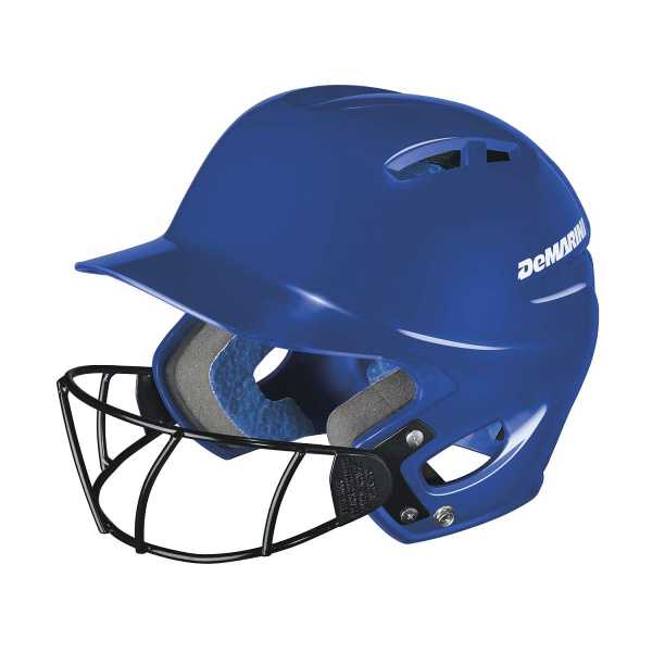 DeMarini Paradox Protege Batting Helmet With Mask in Royal Blue - Size: L - XL