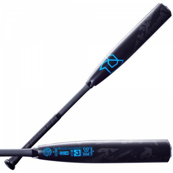 DeMarini 2022 Zoa D-Lab (-3) BBCOR Baseball Bat | Black