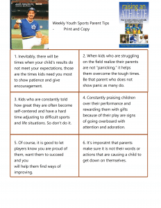 Sports Parent Tips that Work